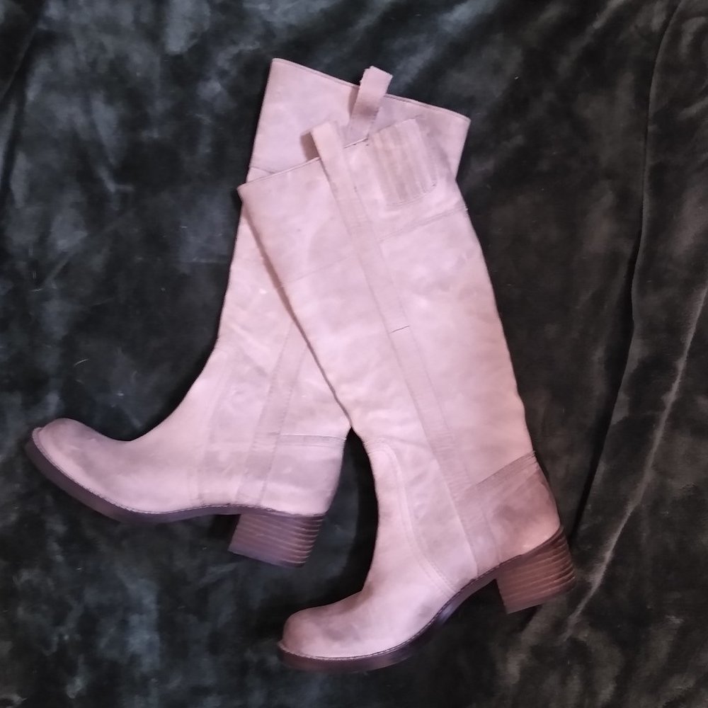 Lucky Brand Factory Distressed Boots Leather 7